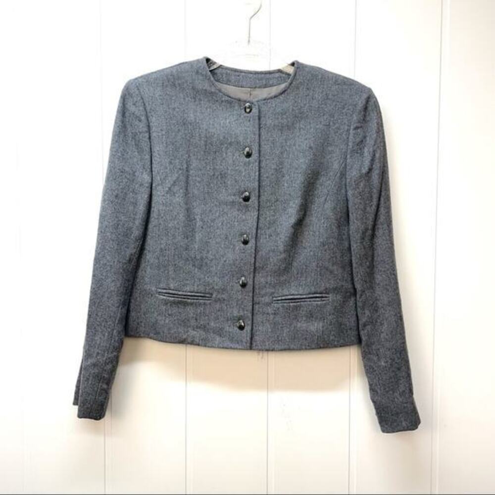 Vintage Pendleton Wool Blazer Gray Size 10